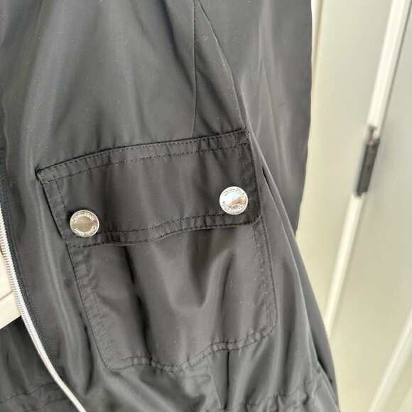 Calvin Klein Women's Black Trenchcoat Windbreaker Jacket Sz S - Picture 12 of 13